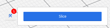 Cura slice button